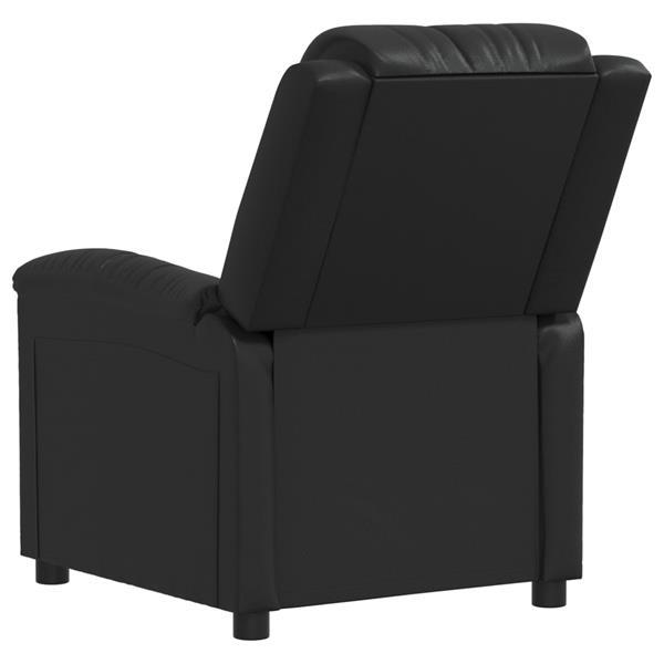 Grote foto vidaxl fauteuil lectrique de massage noir similicuir huis en inrichting stoelen