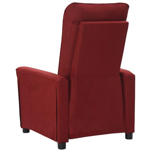 Grote foto vidaxl fauteuil inclinable lectrique bordeaux tissu huis en inrichting stoelen