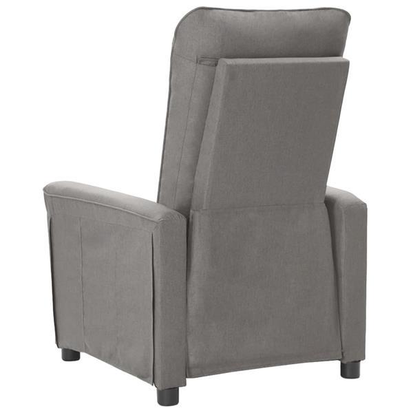 Grote foto vidaxl fauteuil inclinable lectrique gris clair tissu huis en inrichting stoelen