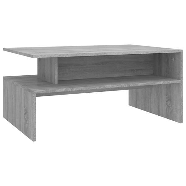 Grote foto vidaxl table basse sonoma gris 90x60x42 5 cm bois d ing nier huis en inrichting eettafels