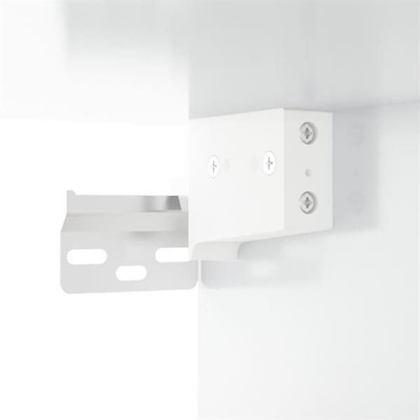 Grote foto vidaxl armoire de couloir blanc brillant 97 5x37x99 cm bois huis en inrichting overige