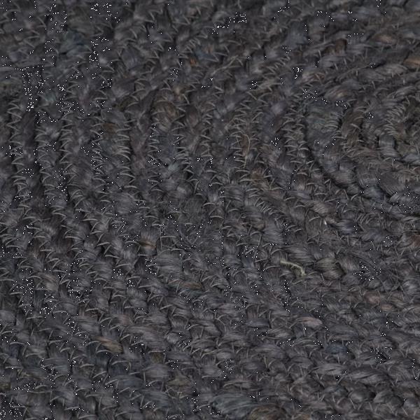 Grote foto vidaxl tapis fait la main jute rond 210 cm gris fonc huis en inrichting vloerbedekking en kleden