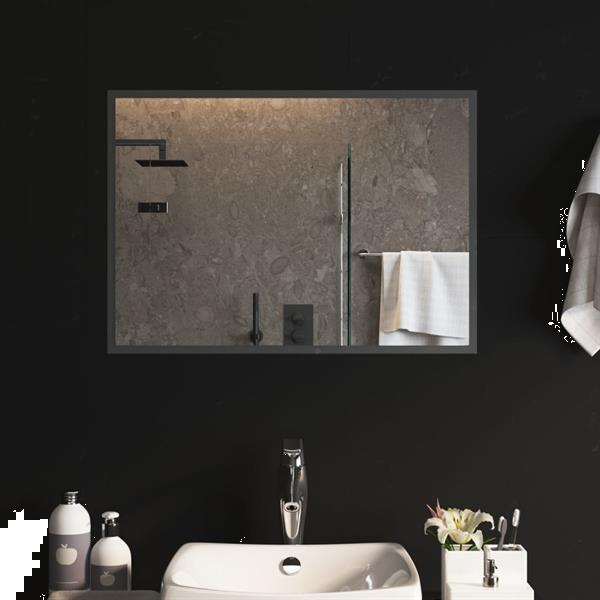 Grote foto vidaxl miroir de salle de bain led 70x50 cm huis en inrichting woningdecoratie