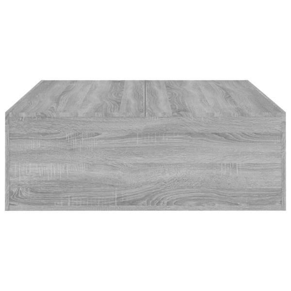 Grote foto vidaxl table basse sonoma gris 100x100x35 cm bois d ing nier huis en inrichting eettafels