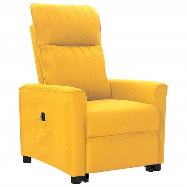 Grote foto vidaxl sta op stoel verstelbaar stof geel huis en inrichting stoelen