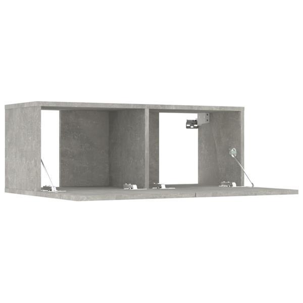 Grote foto vidaxl 5 delige tv meubelset bewerkt hout betongrijs huis en inrichting overige