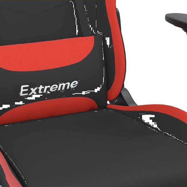 Grote foto vidaxl massage gamestoel stof zwart en rood spelcomputers games overige merken