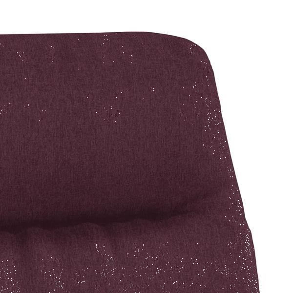 Grote foto vidaxl relaxstoel met voetenbank stof paars huis en inrichting stoelen