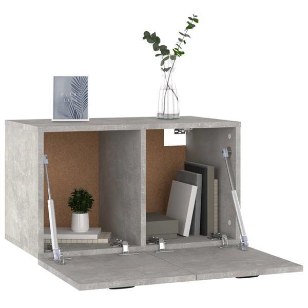 Grote foto vidaxl wandkast 60x36 5x35 cm bewerkt hout betongrijs huis en inrichting overige