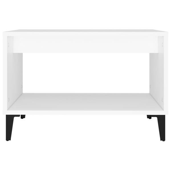 Grote foto vidaxl table basse blanc 60x50x40 cm bois d ing nierie huis en inrichting eettafels