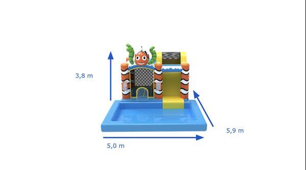 Grote foto nieuwe springkasteel met zwembad te koop kinderen en baby trampolines en springkussens