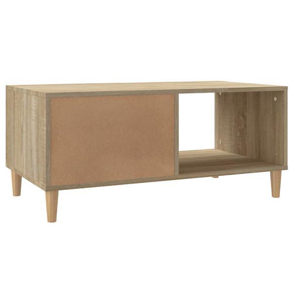 Grote foto vidaxl table basse ch ne sonoma 89 5x50x40 cm bois d ing nie huis en inrichting eettafels