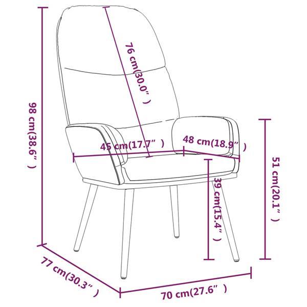 Grote foto vidaxl chaise de relaxation avec tabouret gris clair velours huis en inrichting stoelen