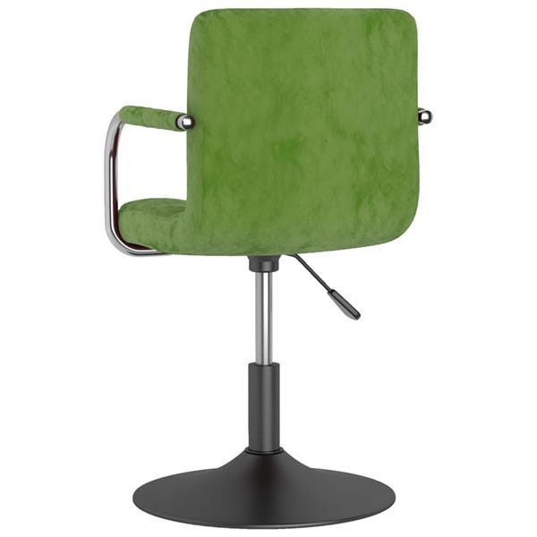 Grote foto vidaxl chaises pivotantes de salle manger 6 pcs vert clair huis en inrichting stoelen