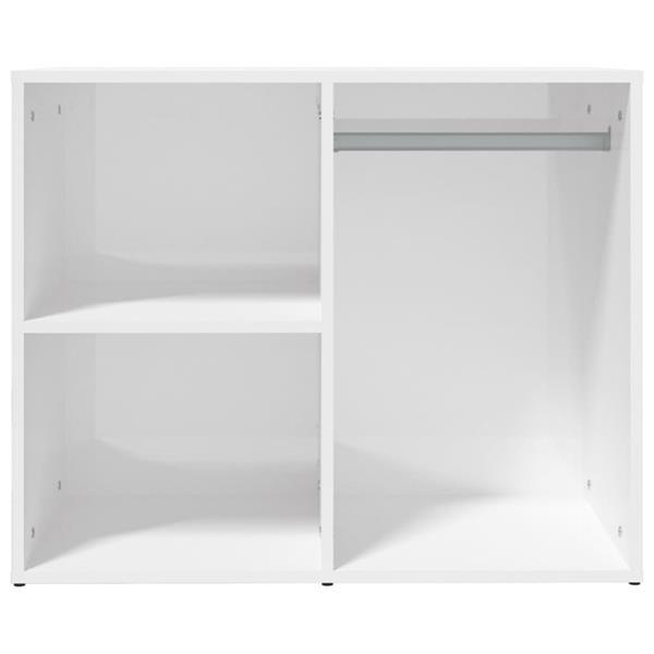 Grote foto vidaxl armoire de dressing blanc brillant 80x40x65cm bois d huis en inrichting overige