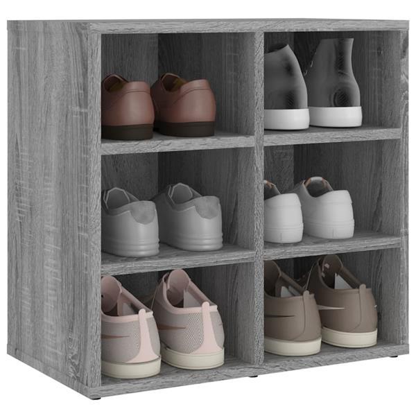 Grote foto vidaxl armoire chaussures sonoma gris 52 5x30x50 cm huis en inrichting overige