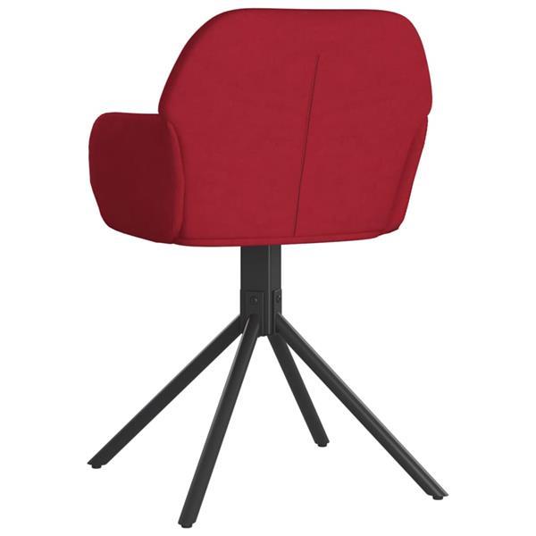 Grote foto vidaxl chaises pivotantes salle manger 2 pcs rouge bordeau huis en inrichting stoelen