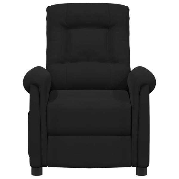 Grote foto vidaxl fauteuil inclinable de massage lectrique noir tissu huis en inrichting stoelen
