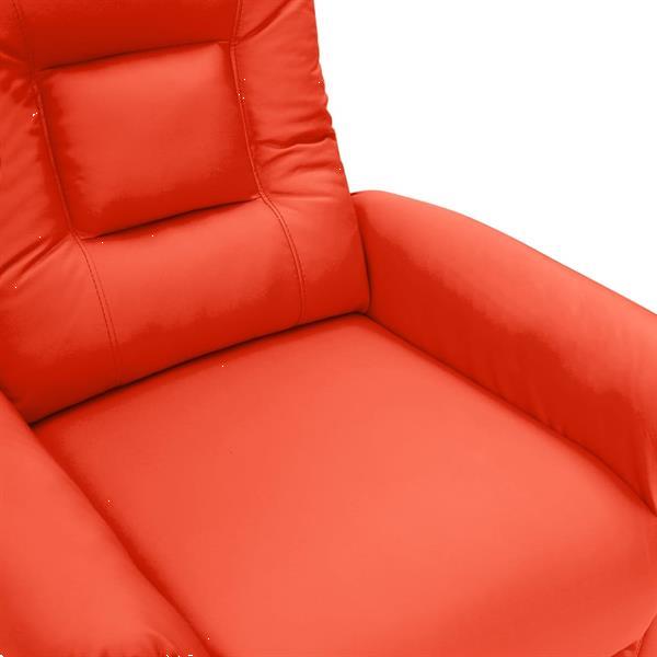 Grote foto vidaxl fauteuil inclinable lectrique rouge similicuir huis en inrichting stoelen