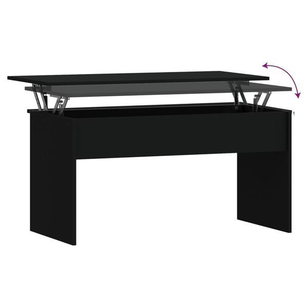 Grote foto vidaxl table basse noir 102x50 5x52 5 cm bois d ing nierie huis en inrichting eettafels