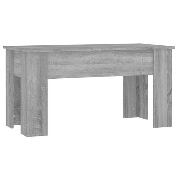 Grote foto vidaxl table basse sonoma gris 101x49x52 cm bois d ing nieri huis en inrichting eettafels
