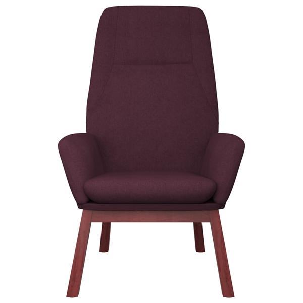 Grote foto vidaxl chaise de relaxation violet tissu huis en inrichting stoelen