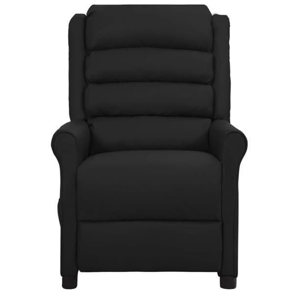Grote foto vidaxl fauteuil inclinable lectrique de massage noir simili huis en inrichting stoelen