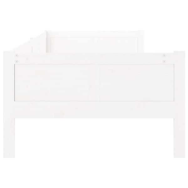 Grote foto vidaxl lit de jour blanc bois massif de pin 90x190 cm huis en inrichting bedden