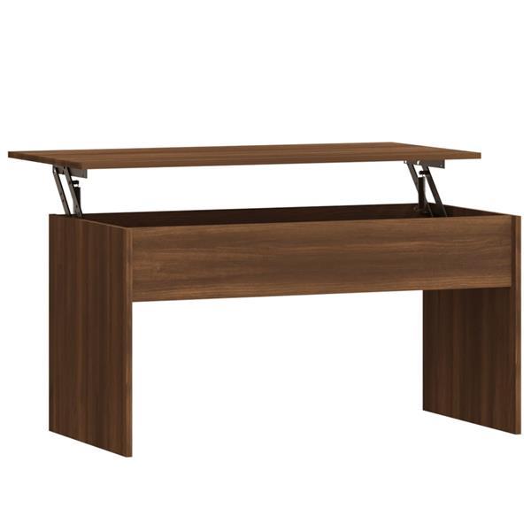 Grote foto vidaxl table basse ch ne marron 102x50 5x52 5 cm bois d ing huis en inrichting eettafels