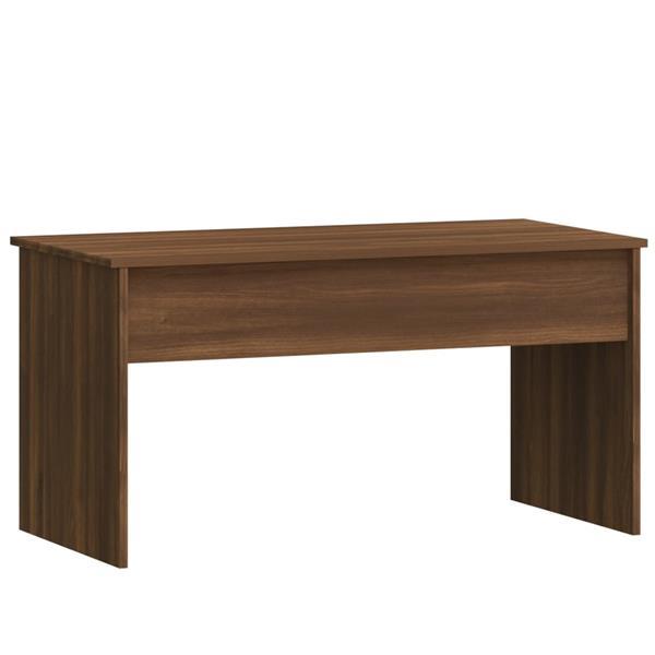 Grote foto vidaxl table basse ch ne marron 102x50 5x52 5 cm bois d ing huis en inrichting eettafels