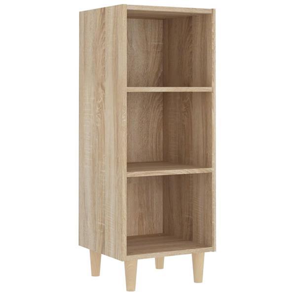 Grote foto vidaxl buffet haut ch ne sonoma 34 5x34x180 cm bois d ing ni huis en inrichting overige