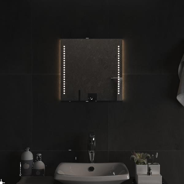 Grote foto vidaxl miroir de salle de bain led 40x40 cm huis en inrichting woningdecoratie