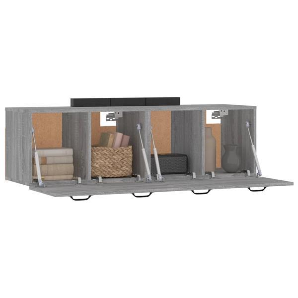 Grote foto vidaxl armoires murales 2 pcs sonoma gris 80x35x36 5 cm huis en inrichting overige