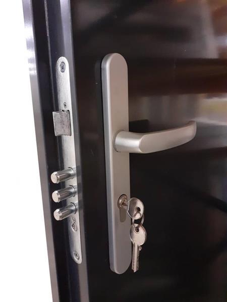 Grote foto deuren stalen deuren buiten draaiend nbt56 deur antraciet doe het zelf en verbouw deuren en horren