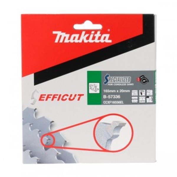 Grote foto makita specialized zaagblad efficut 165x20x56t b 57336 doe het zelf en verbouw onderdelen en accessoires