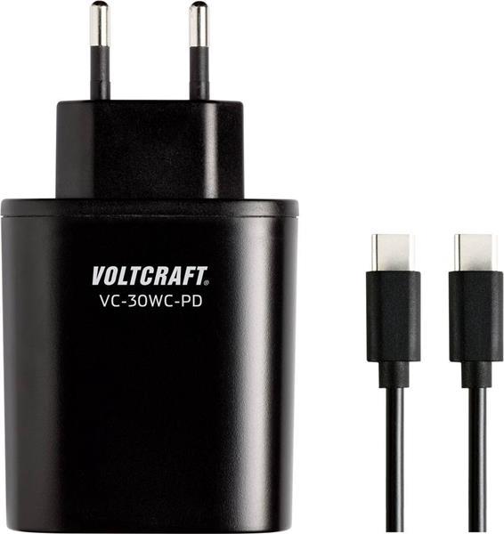 Grote foto voltcraft vc 30wc pd vc 30wc pd usb oplader thuis 3 x usb u witgoed en apparatuur koffiemachines en espresso apparaten