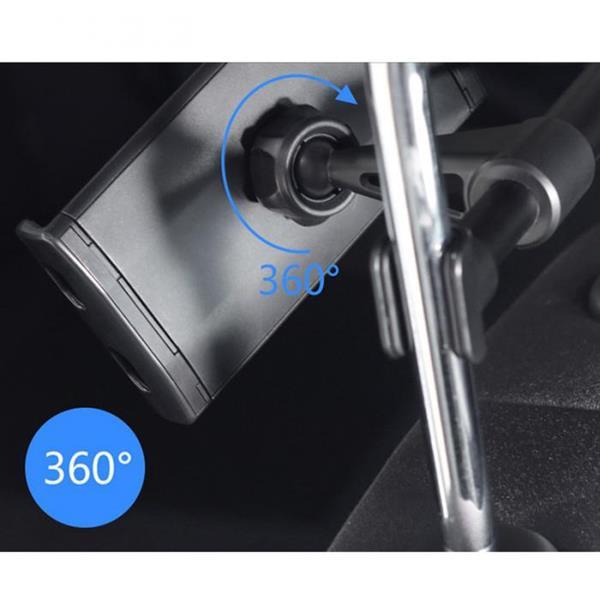 Grote foto drphone a6 pro aluminium auto hoofdsteun houder 360 graden auto onderdelen accessoire delen