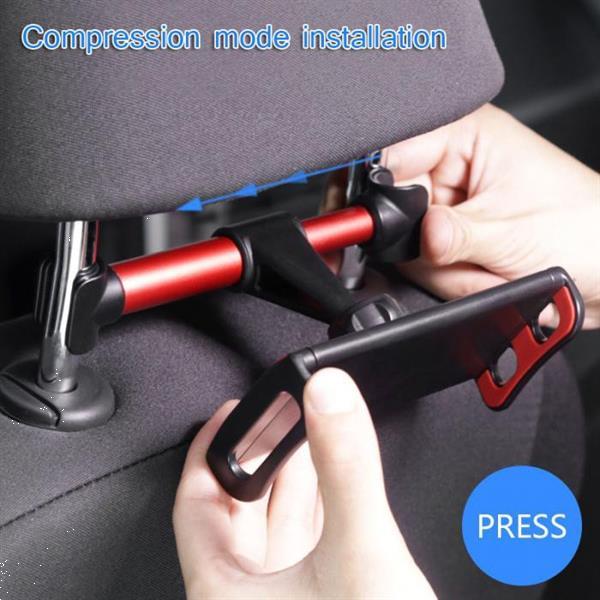 Grote foto drphone a6 pro aluminium auto hoofdsteun houder 360 graden auto onderdelen accessoire delen
