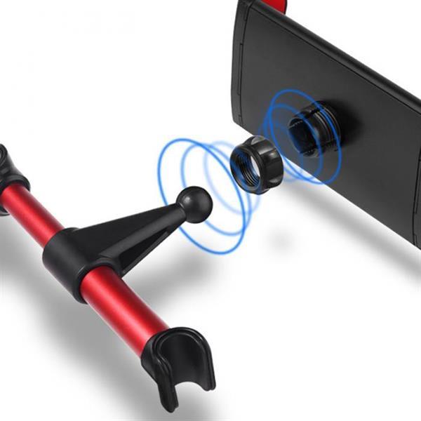 Grote foto drphone a6 pro aluminium auto hoofdsteun houder 360 graden auto onderdelen accessoire delen