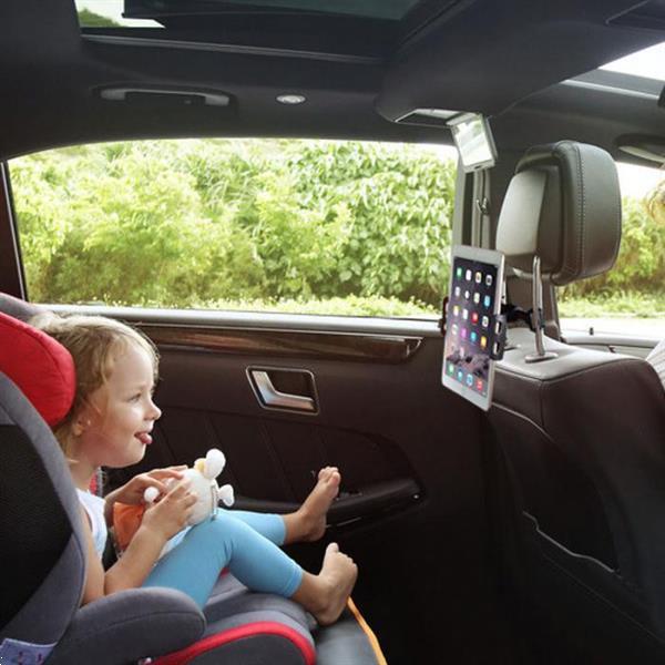 Grote foto drphone a6 pro aluminium auto hoofdsteun houder 360 graden auto onderdelen accessoire delen