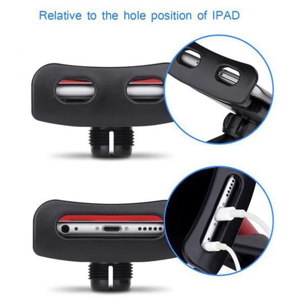 Grote foto drphone a6 pro aluminium auto hoofdsteun houder 360 graden auto onderdelen accessoire delen