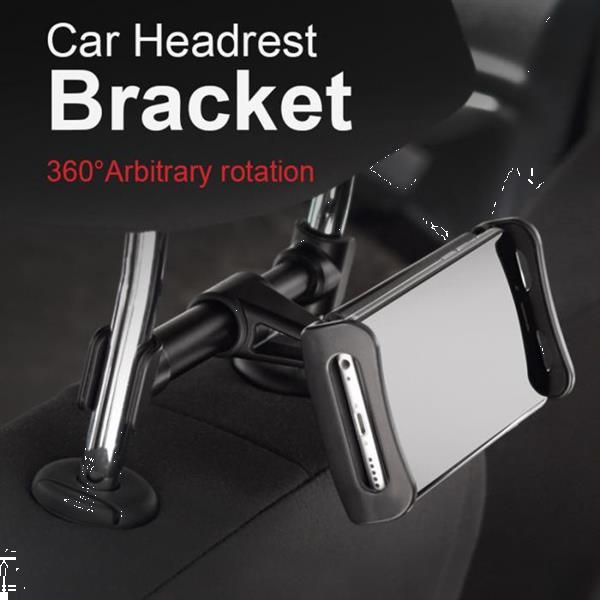 Grote foto drphone a6 pro aluminium auto hoofdsteun houder 360 graden auto onderdelen accessoire delen