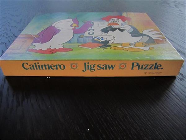 Grote foto vintage jigsaw puzzel van calimero 1976 kinderen en baby puzzels