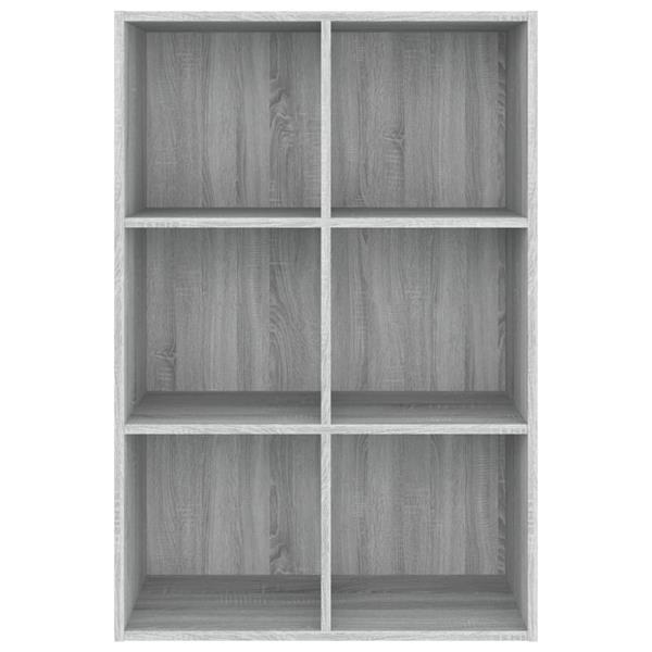 Grote foto vidaxl boekenkast dressoir 66x30x98 cm bewerkt hout grijs so huis en inrichting overige