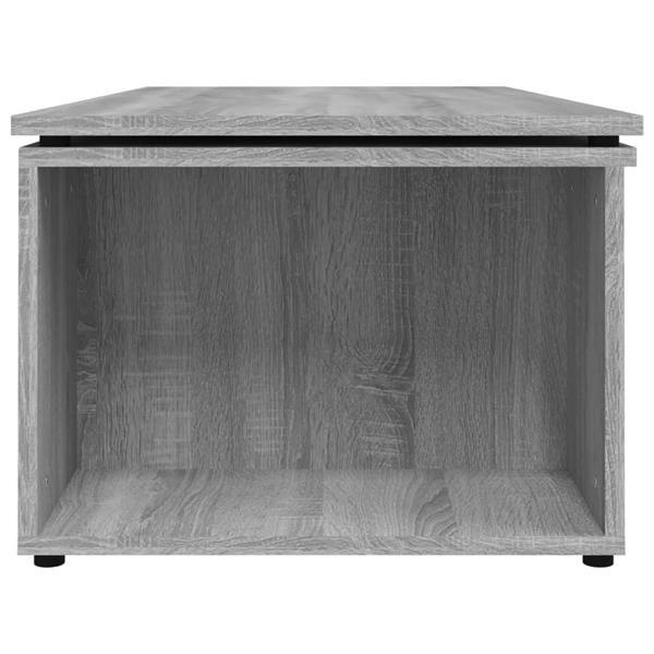 Grote foto vidaxl salontafel 150x50x35 cm bewerkt hout grijs huis en inrichting eettafels