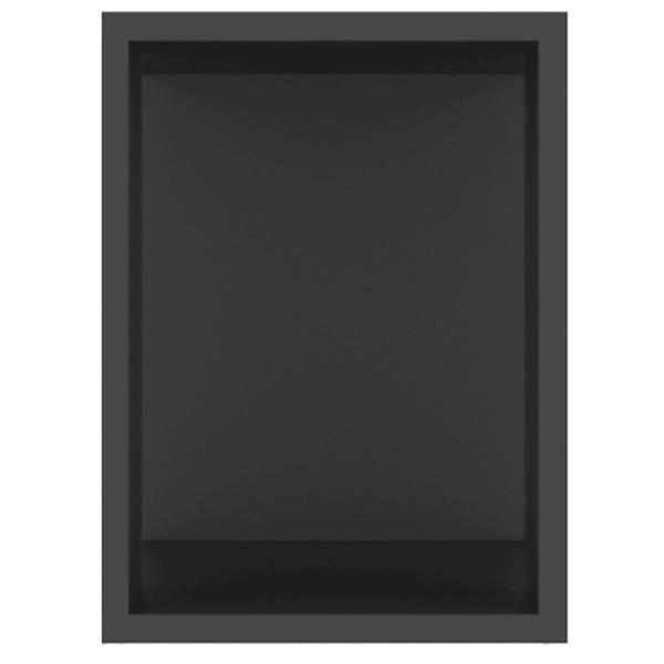 Grote foto vidaxl meuble tv noir 80x24x32 cm agglom r huis en inrichting overige