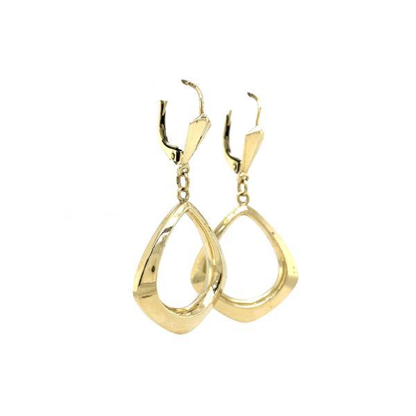 Grote foto gouden oorstekers 14 krt kleding dames sieraden