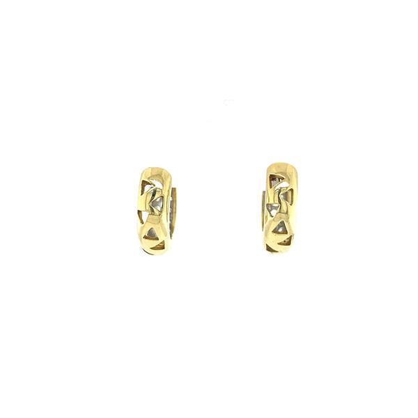 Grote foto gouden oorringen met zirkonia 14 krt kleding dames sieraden