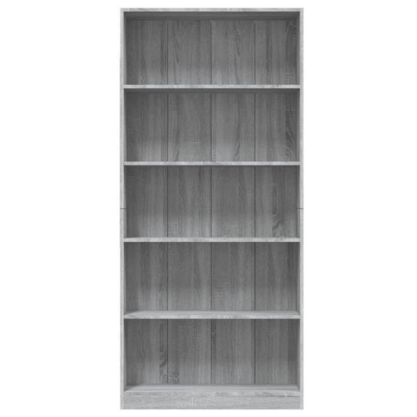 Grote foto vidaxl boekenkast 80x24x175 cm bewerkt hout grijs sonoma eik huis en inrichting overige