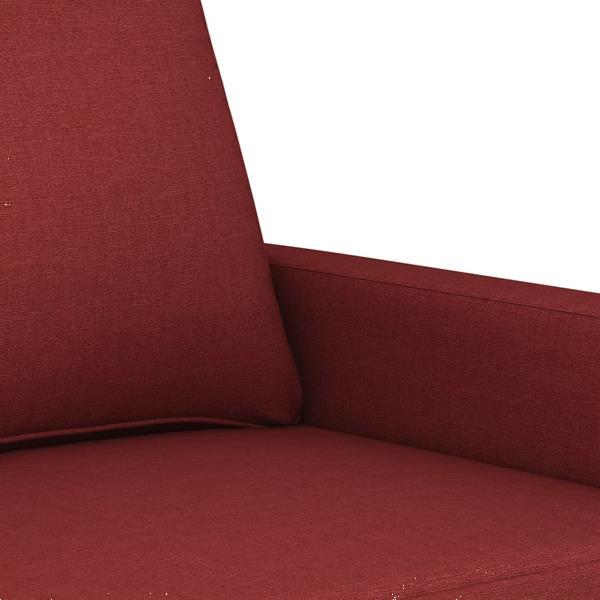Grote foto vidaxl fauteuil 60 cm stof wijnrood huis en inrichting bankstellen